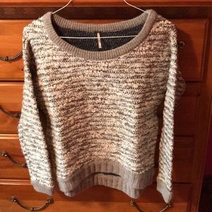 Free people multi metal color sweater